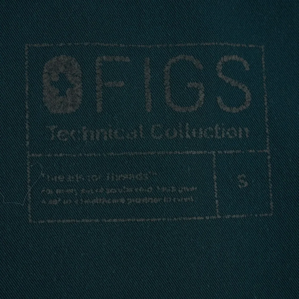FIGS Casma Scrub Top Womens Small‎ Dark Teal V-Neck 3-Pocket W19SW1002 Medical